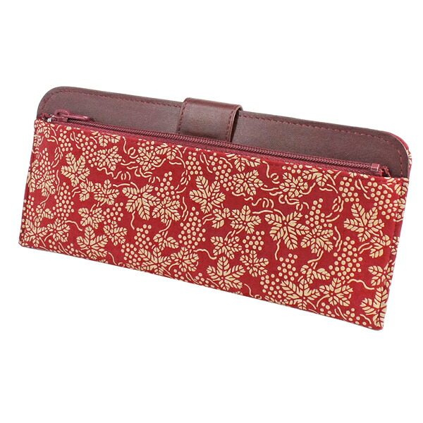 印伝 甲州印伝 印傳屋 上原勇七 財布 長財布 2107 梅 赤地×白漆 鹿革 本革 レザー 薄い スリム 和柄 ブランド 冬物 冬ギフト クリスマス 贈り物 YM01 楽天市場】印伝 【甲州印伝 印傳屋 上原勇七】財布 長財布 長サイフ