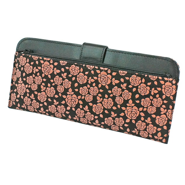 印伝 甲州印伝 印傳屋 上原勇七 財布 長財布 束入れ かぐわ 8402 ローズ小 鹿革 本革 レザー 花柄 ブランド 冬物 冬ギフト クリスマス 贈り物 YM01 2107-51-176-e.jpg