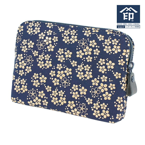 楽天市場】印伝 【甲州印伝 印傳屋 上原勇七】ポーチ 化粧ポーチ【4405