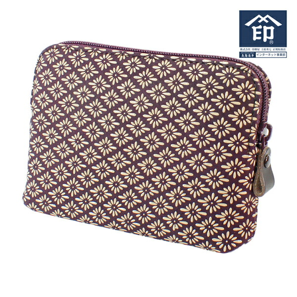 楽天市場】印伝 【甲州印伝 印傳屋 上原勇七】ポーチ 化粧ポーチ【4405