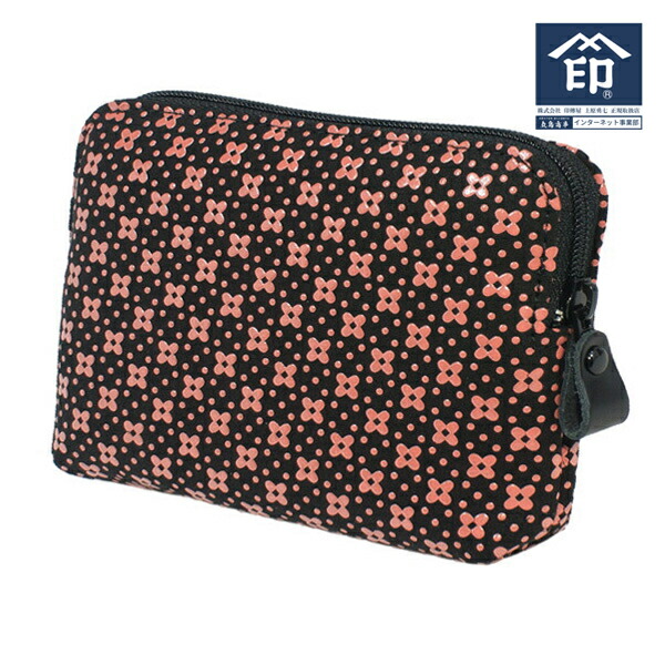 楽天市場】印伝 【甲州印伝 印傳屋 上原勇七】ポーチ 化粧ポーチ【4405