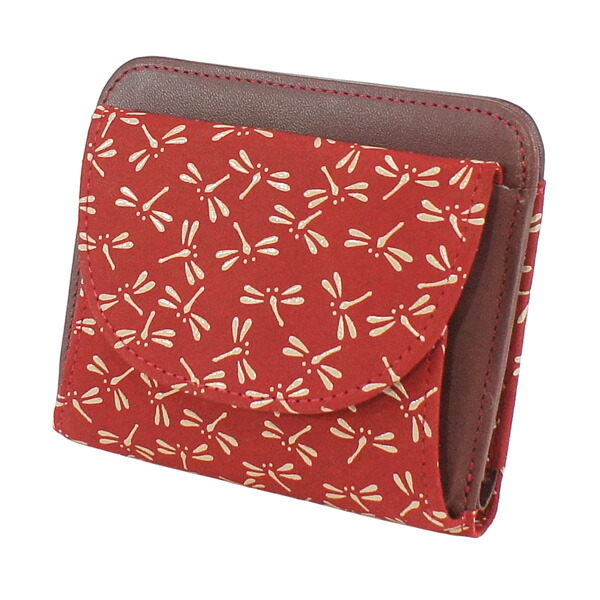 甲州印伝 印傳屋 上原勇七 INDEN 財布 二つ折り がまぐち 印傳財布 1608 とんぼ 赤地×白漆 鹿革 本革 レザー 和柄 ブランド 冬物 冬ギフト クリスマス 贈り物 YM01 楽天市場】印伝 【甲州印伝 印傳屋 上原勇七】INDEN 財布 二つ折り