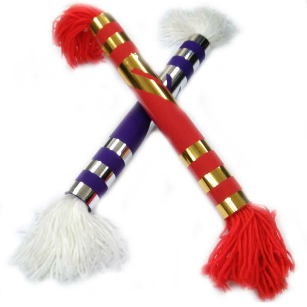 楽天市場】銭太鼓(1対) 長さ約33cm×約4．2cm [ 安来節 囃子