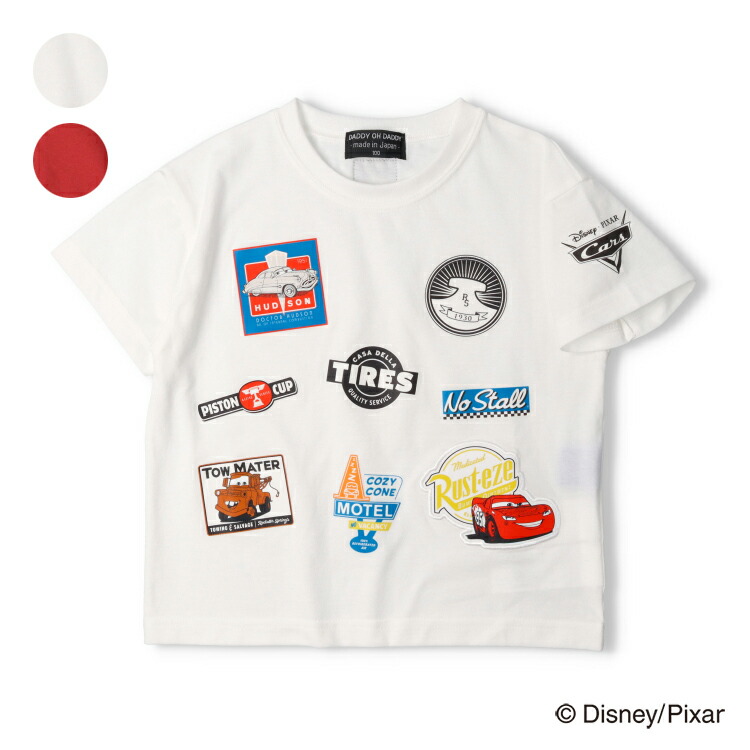 【25夏セール40％OFF】子供服 Daddy Oh Daddy (ダディオダディ) カーズ/ワッペン風プリント半袖Tシャツ 90cm 100cm 110cm 120cm 130cm 140cm V34851画像