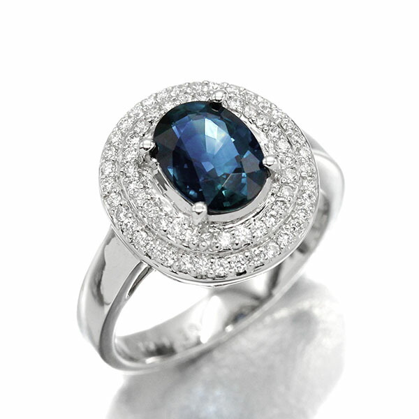 サファイア　ダイヤモンド　プラチナリング13号 楽天市場】【新品仕上げ】Pt900 プラチナ スターサファイア