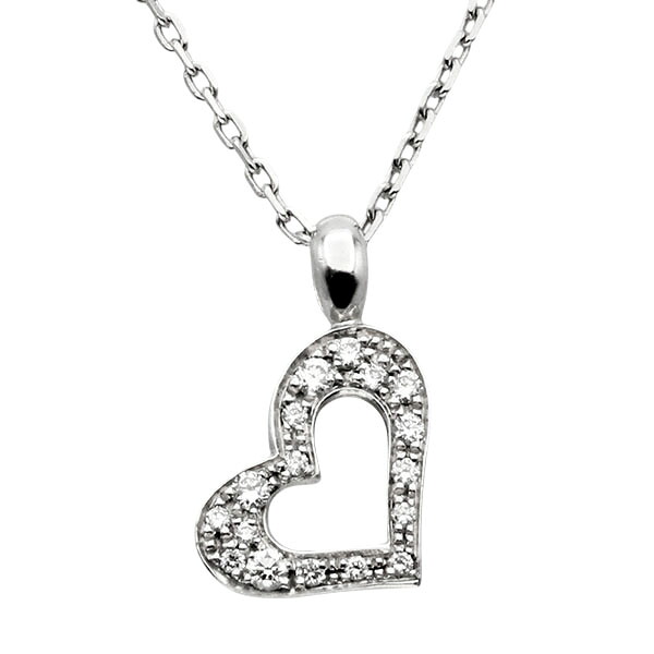 ピアジェ PIAGET ライムライト K18WG ダイヤモンド ネックレス 39.5cm/42cm ハートモチーフ ホワイトゴールド750 4.6g 宝石 ジュエリー アクセサリー レディース 女性 ファッション おしゃれ 誕生石 4月 誕生日 バースデー プレゼント ブランド