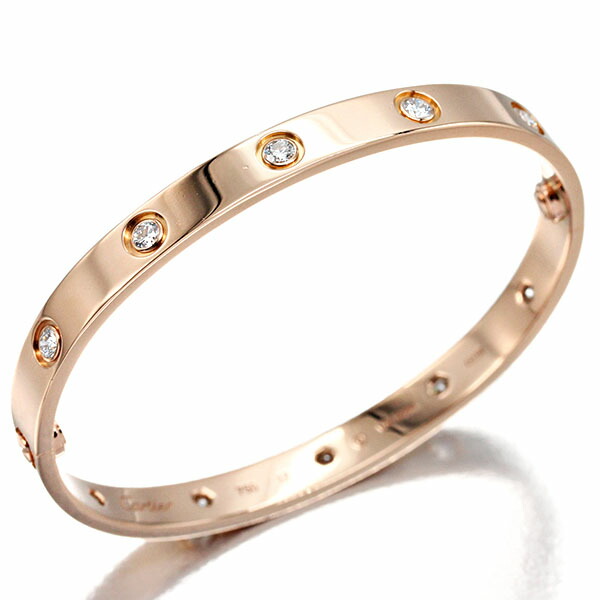 楽天市場】カルティエ Cartier ラブブレス K18PG #17 ピンク