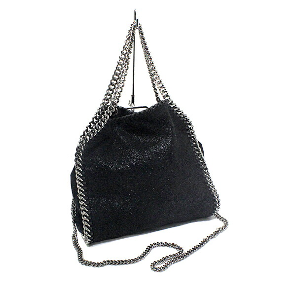 ステラマッカートニー Stell Mccrtney ファラベラ 黒 ミニトートバッグ 2way チェーンバッグ Bouncesociety Com