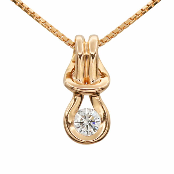K18PG ダイヤモンド ネックレス スライドチェーン D0.15ct 45cm 3.5g レディース 中古 ペンダント ピンクゴールド 750 18金 ジュエリー アクセサリー ダイヤモンドネックレス 長さ調節可能 フォーマル デイリー ファッション プレゼント｜質・丸滝