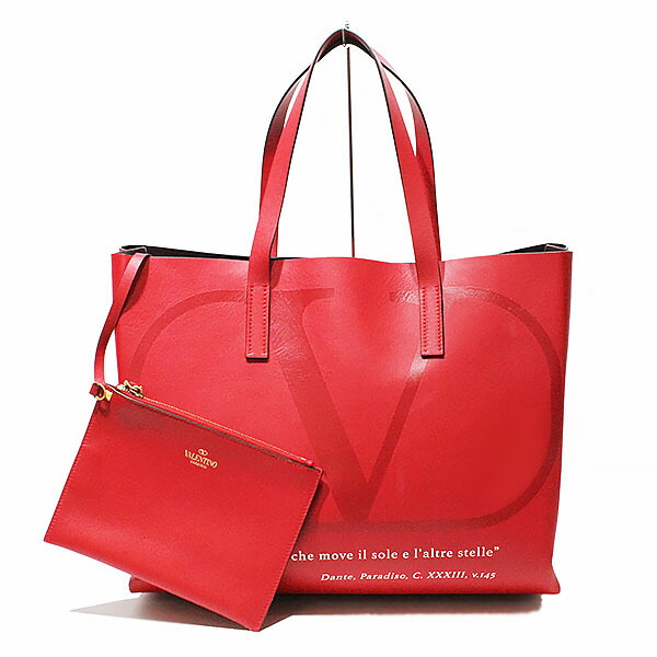 ヴァレンティノ VALENTINO トートバッグ ショルダーバッグ ポーチ付き レザー 赤 通勤 ビジネス レディース 女性 おしゃれ ファッション 誕生日 バースデー プレゼント ブランド