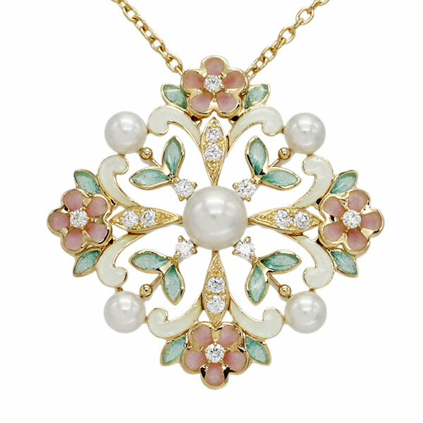 楽天市場】ミキモト MIKIMOTO K18PG パール ネックレス 42.5cm