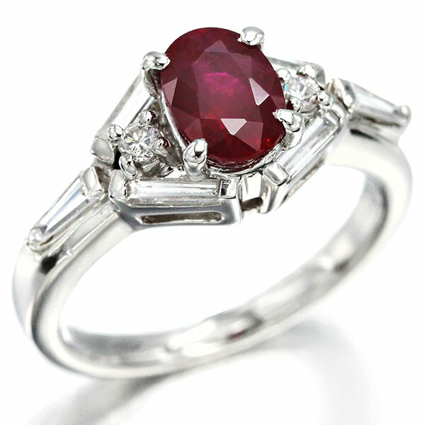 楽天市場】Pt900 ルビー ダイヤモンド リング指輪 リング プラチナ
