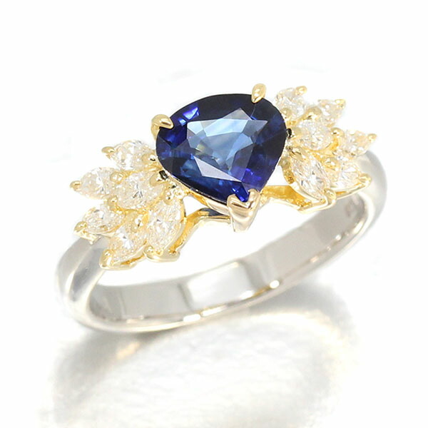 楽天市場】プラチナ サファイア ダイヤモンド リング 13号 S7.17ct D2