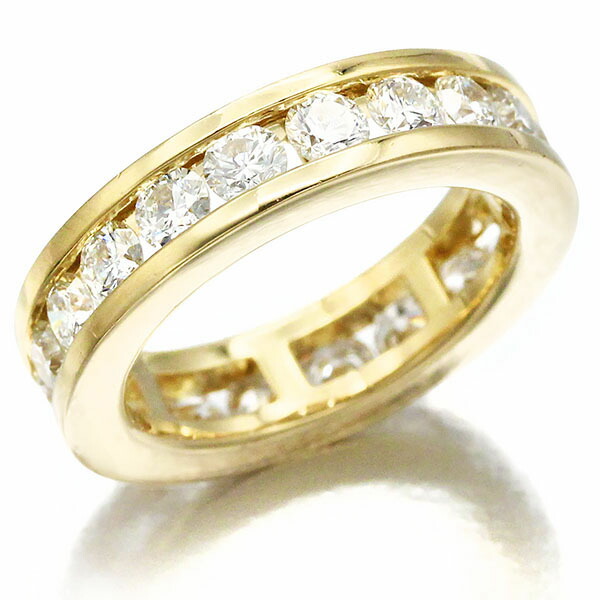 K18YG ダイヤモンド リング 9号 D2.18ct イエローゴールド750 18金 6.5g 指輪 レディース ジュエリー アクセサリー プレゼント ギフト 誕生日 記念日 中古|質・丸滝