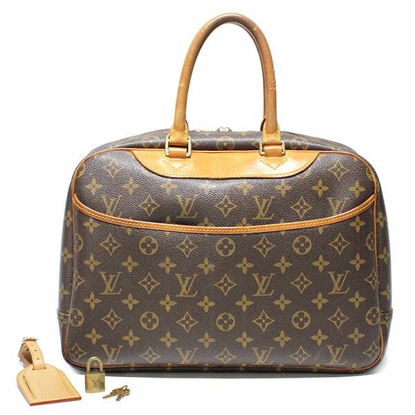 ルイ・ヴィトン LOUIS VUITTON モノグラム ドーヴィル ハンドバッグ M47270 ブランド ファッション PVCコーティングキャンバス レザー ブラウン系 レディース 女性|質・丸滝