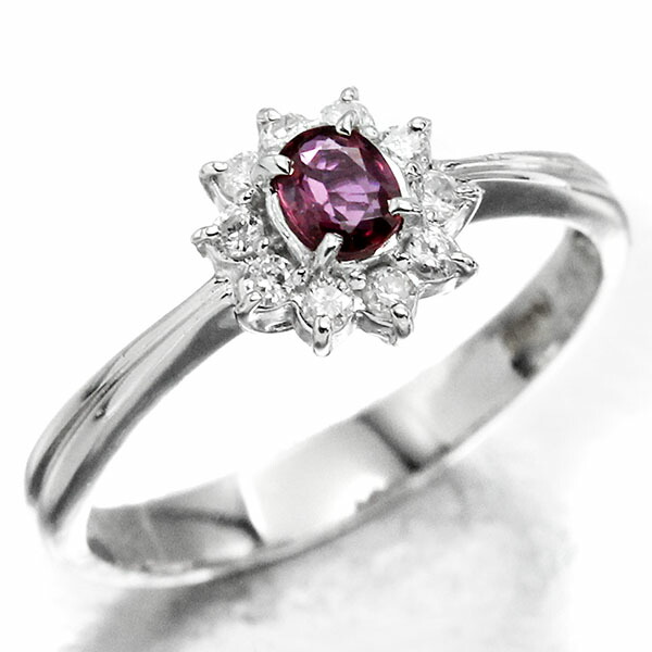 楽天市場】プラチナ ルビー ダイヤモンド リング 12号 R0.59ct D0.64ct