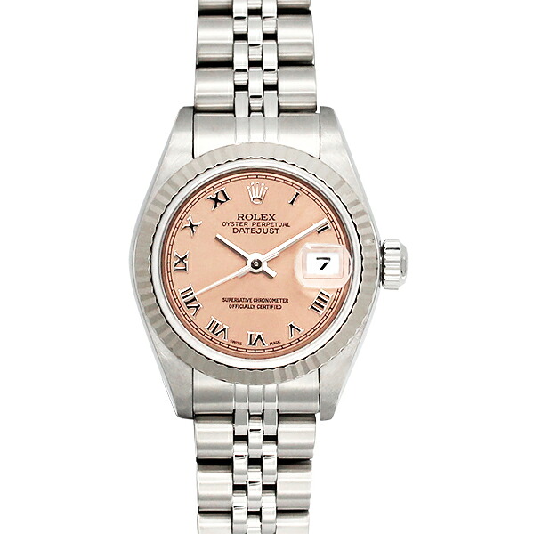 ロレックス ROLEX デイトジャスト 79174 SS WG 自動小銃一巻き 26粍 レディースウォッチ 中古 サクラ色 永遠の都文字記号盤 DATEJUST P番 2000年令製 二人組 ステンレス鋼 白いことゴールド 御前上等時辰儀 お上さん用 一般受け 定番青写真