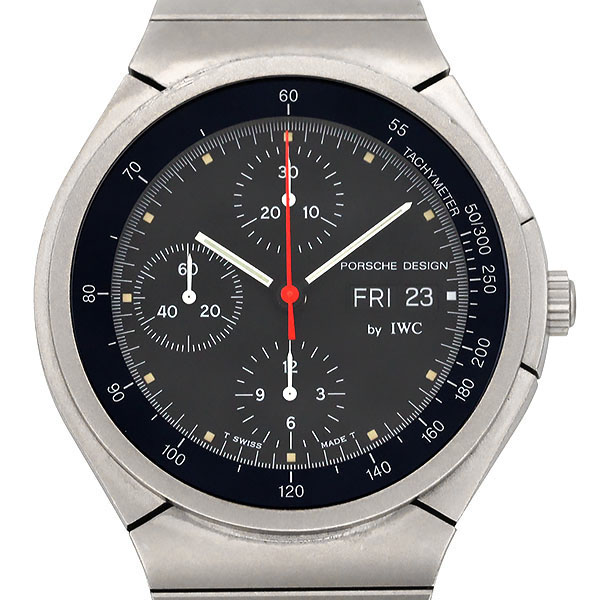 インターナショナルウォッチカンパニー IWC ポルシェデザイン チタニウムクロノグラフ ブラック文字盤 TITANIUM PORSCHE DESIGN メンズ腕時計 自動巻き 42mm ウォッチ watch 男性 ファッション おしゃれ 誕生日 バースデー プレゼント ブランド