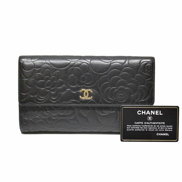 CHANEL ブラック フラワーエンボス 長財布 楽天市場】CHANEL シャネル ラッキーフラワー ココマーク