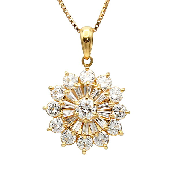 K18YG ダイヤモンド スライドチェーン ネックレス 45cm D0.275ct/1.75ct イエローゴールド750 6.1g 宝石 ジュエリー アクセサリー 女性 レディース おしゃれ ファッション 記念日 誕生石 4月 誕生日 バースデー プレゼント 華やか|質・丸滝