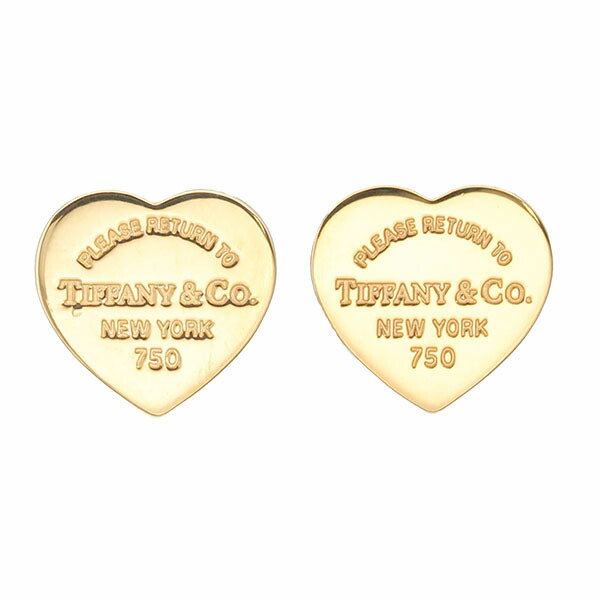 ティファニー TIFFANY&Co. リターン トゥ ティファニー ハート タグ ミニ ピアス K18YG ハートタグ 3.0g レディース 中古 正規品 18金 イエローゴールド750 スタッド 両耳 ジュエリー アクセサリー ギフト プレゼント 贈り物|質・丸滝
