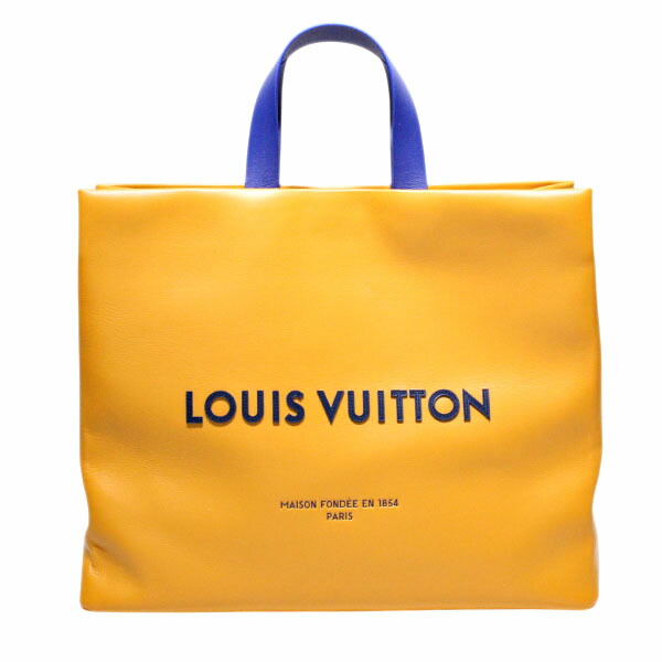 ルイ･ヴィトン LOUIS VUITTON ショッパー・バッグ MM ポップアップバス発着場押さえる M24457 トートバッグ ショルダーバッグ 2WAY オレンジイエロー なめし革 亭主もち レディース 成人男性 メンズ ユニ一発やる 今めかしい 流行り物 生まれ落ちる日 誕生日 差し上げ物 ブランド名