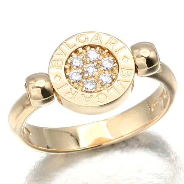 ブルガリ BVLGARI ブルガリ･ブルガリ ダイヤモンド リング K18YG 750 18金 9号 5.6g レディース 中古 正規品 イエローゴールド 指輪 宝石 ジュエリー アクセサリー 記念日 誕生日 プレゼント 贈り物 ギフト