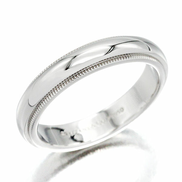 楽天市場】ティファニー トゥギャザー ミルグレイン バンド リング