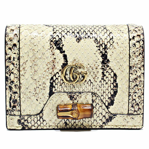 楽天市場】未使用 グッチ GUCCI ダイアナ パイソン カードケース