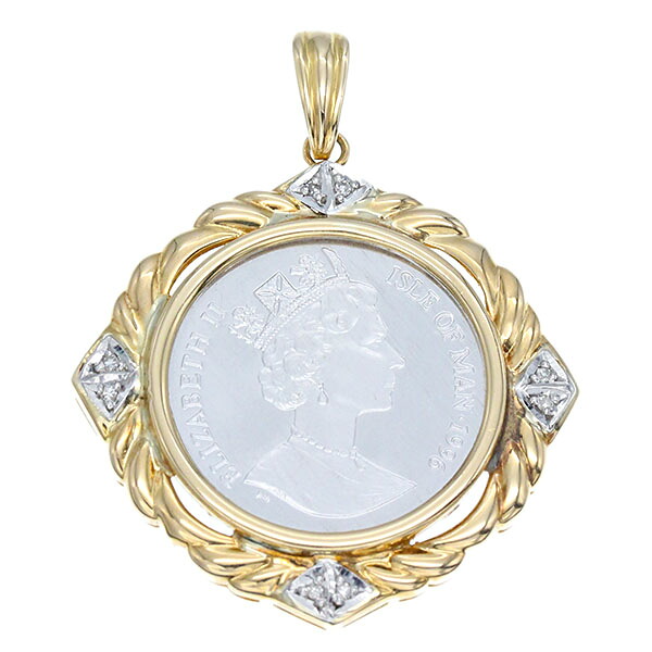楽天市場】ジュエリー エリザベス2世 ペンダントトップ マン島 1/4