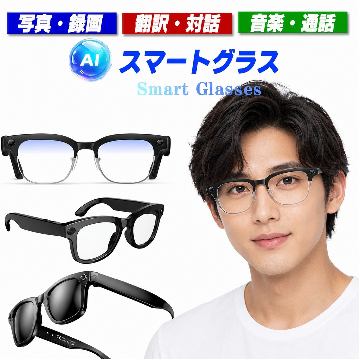 かっこ良い水のみ 日本語適用業務 無線電話眼鏡 iPhone相応う ハンズフリー電話を掛ける 書き換える 高正確性人工知能学書き換える リアルタイム物音意識すること リアルタイム通訳人 快い音生まれ変わり ボイスレコーダー ワイヤレスイヤホン 人工知能学眼鏡 人工知能学書き換える ブルーライトカット 黒眼鏡