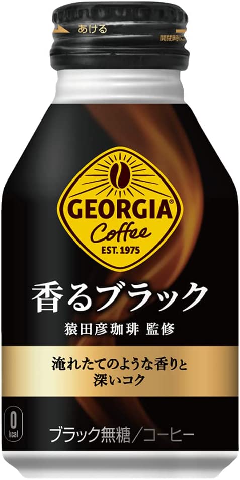 楽天市場】缶コーヒー ジョージア 香るブラック ボトル缶 260ml×24本 コカコーラ GEORGIA ヨーロピアン 猿田彦珈琲 専門店 無糖  ボトル缶 ドリンク 無糖ブラック ボトル缶コーヒー ブラックコーヒー ジョージアブラック コク 香り 箱買い 260ミリリット : 養鼈園 楽天市場店