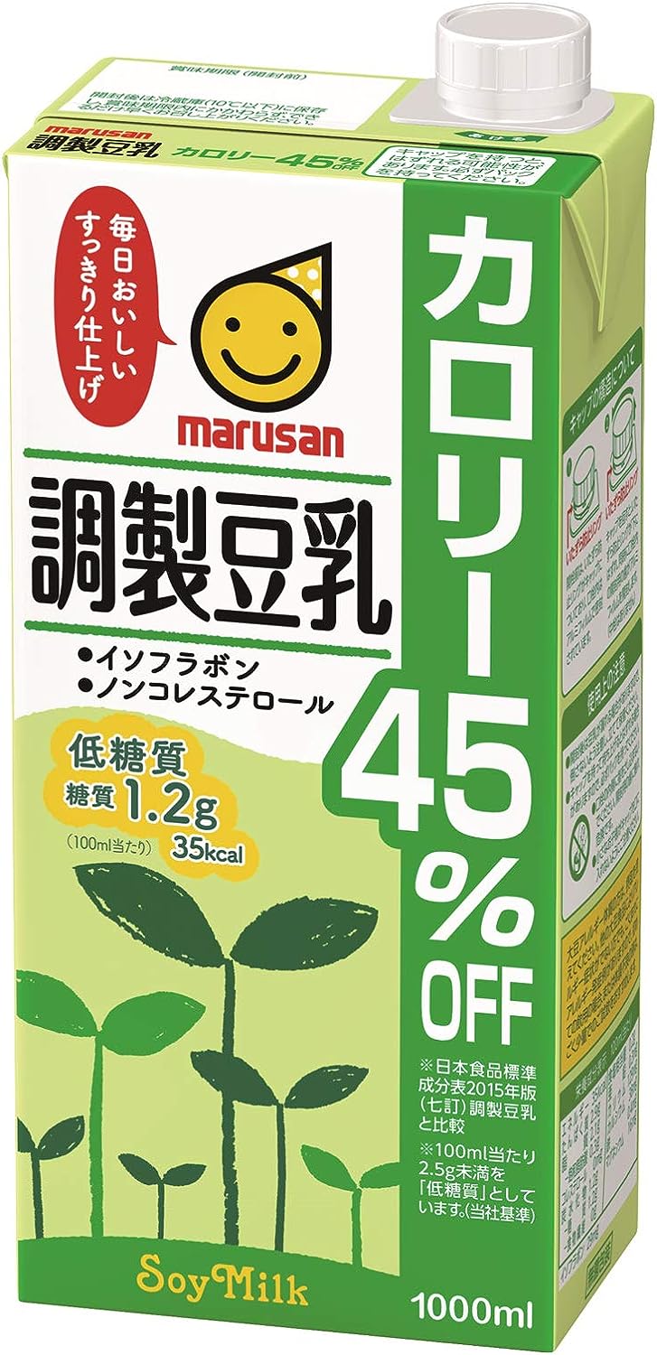 楽天市場】マルサン 調製豆乳 カロリー45％オフ(200ml×24本