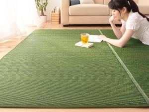 【お買い物マラソン限定！エントリーでP5倍】自然素材ラグ 30タイプから選べる国産ふっくらい草ラグ 140&times;200cm｜養鼈園　店