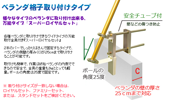 楽天市場 こいのぼり 1 2m 豪 ごう 矢車 ロープ 吹流し 鯉3匹 ベランダ用 スーパーロイヤルセット ベランダ用 取付金具付き 徳永鯉のぼり Kit 121 362 人形の丸富