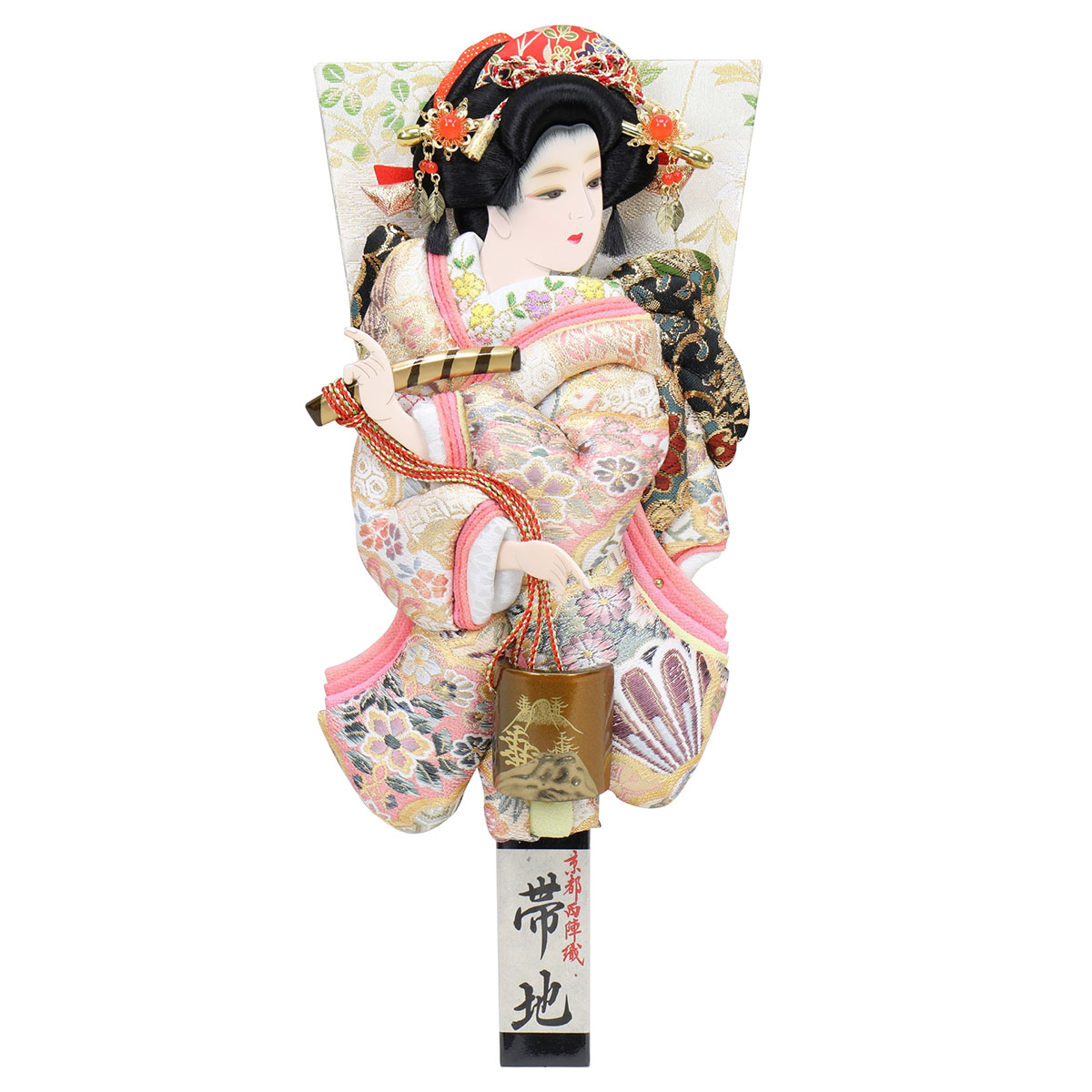 楽天市場 羽子板 初正月 10号 正絹帯地振袖 汐汲 京都西陣織正絹帯地押絵羽子板 Hgf 1011 10 624 羽子板のみ 押絵羽子板 おしゃれ インテリア かわいい 羽子板のみ 羽子板単品 ケース別売り 初節句 女の子 お正月飾り 人形の丸富