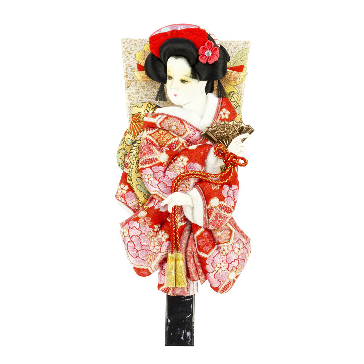 羽子板 初正月 羽子板のみ 8号 花小町振袖 道成寺 金襴押絵羽子板 HGF-1011-08-862 <br>おしゃれ インテリア かわいい 初節句 女の子 お正月飾り ミニサイズ 羽子板単品 ケース別売り 羽子板のみ 押絵羽子板