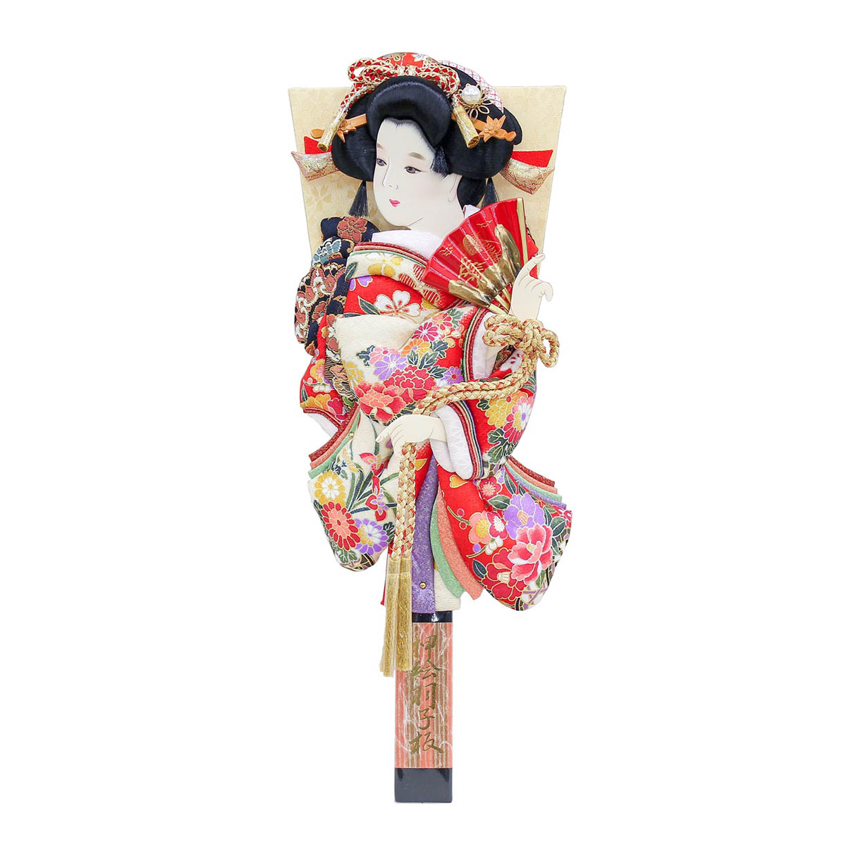 羽子板 初正月 羽子板のみ 13号 夢さくら 道成寺 金彩押絵羽子板 HGF-1011-13-702 <br>おしゃれ インテリア かわいい 初節句 女の子 お正月飾り 羽子板単品 ケース別売り 羽子板のみ 押絵羽子板