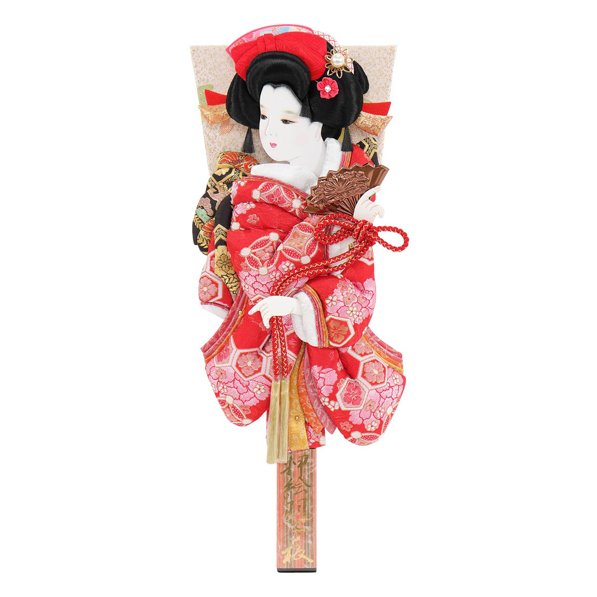 羽子板 初正月 羽子板のみ 13号 花小町振袖 道成寺 金襴押絵羽子板 HGF-1011-13-862 <br>おしゃれ インテリア かわいい 初節句 女の子 お正月飾り 羽子板単品 ケース別売り 羽子板のみ 押絵羽子板