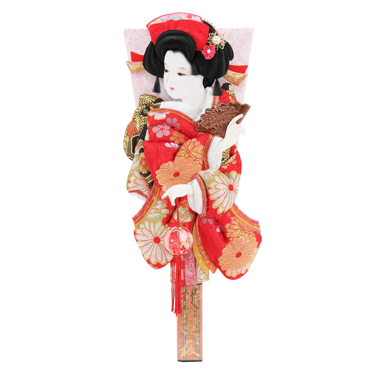 羽子板 初正月 羽子板のみ 13号 花小町振袖 まり飾り 金襴押絵羽子板 HGF-1011-13-865 <br>おしゃれ インテリア かわいい 初節句 女の子 お正月飾り 羽子板単品 ケース別売り 羽子板のみ 押絵羽子板