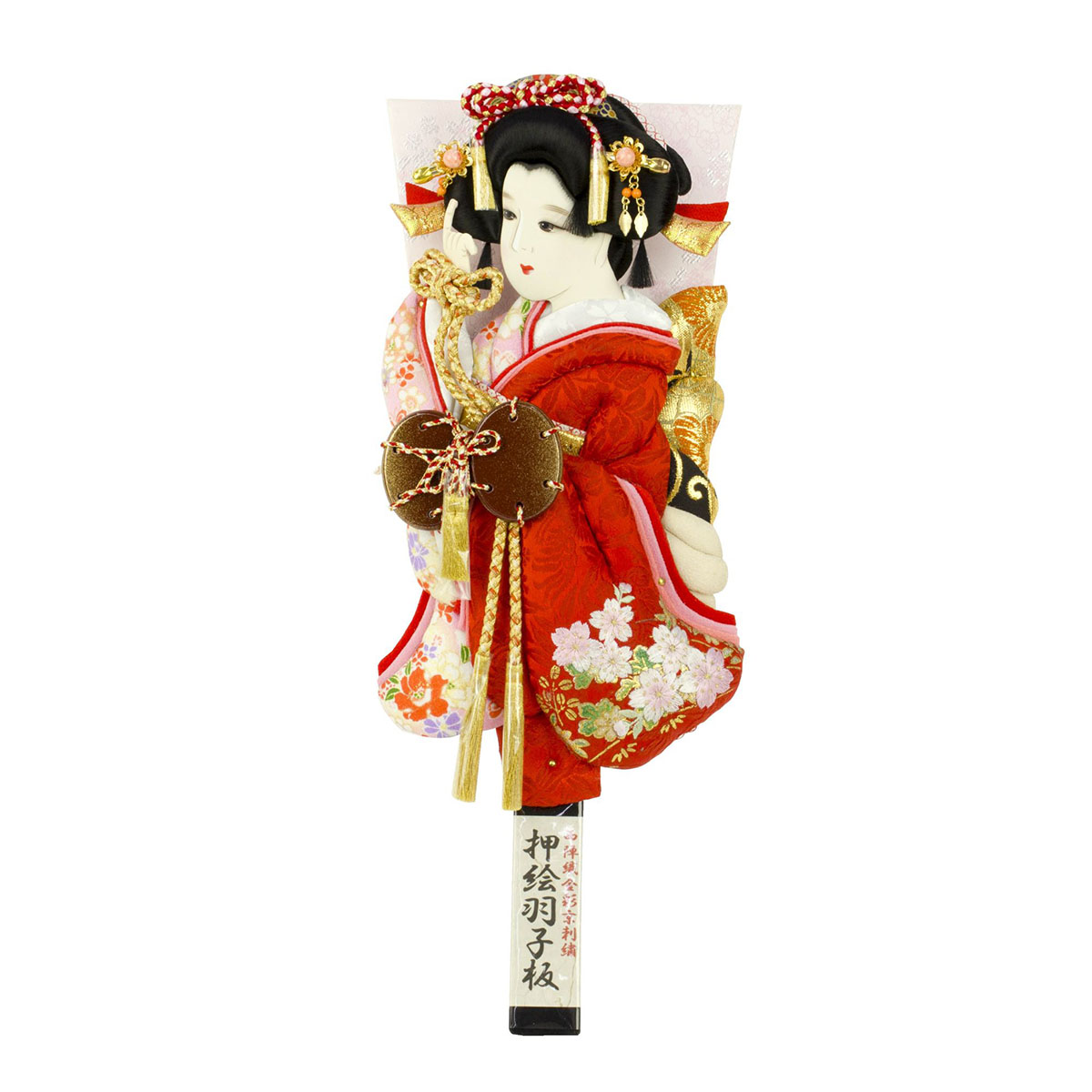 羽子板 初正月 羽子板のみ 13号 西陣織金彩京刺繍夢 鼓 西陣織金彩京刺繍押絵羽子板 HGF-1014-13-558 <br>おしゃれ インテリア かわいい 初節句 女の子 お正月飾り 羽子板単品 ケース別売り 羽子板のみ 押絵羽子板