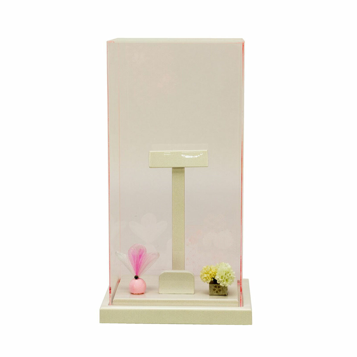 羽子板 初正月 羽子板用ケース 8号 凛 フレームレス オレンジバック アクリルケース 8号羽子板用 HGF-1114-08-970 <br>おしゃれ インテリア かわいい 初節句 女の子 お正月飾り ミニサイズ 羽子板専用 ケースのみ 羽子板専用ケース