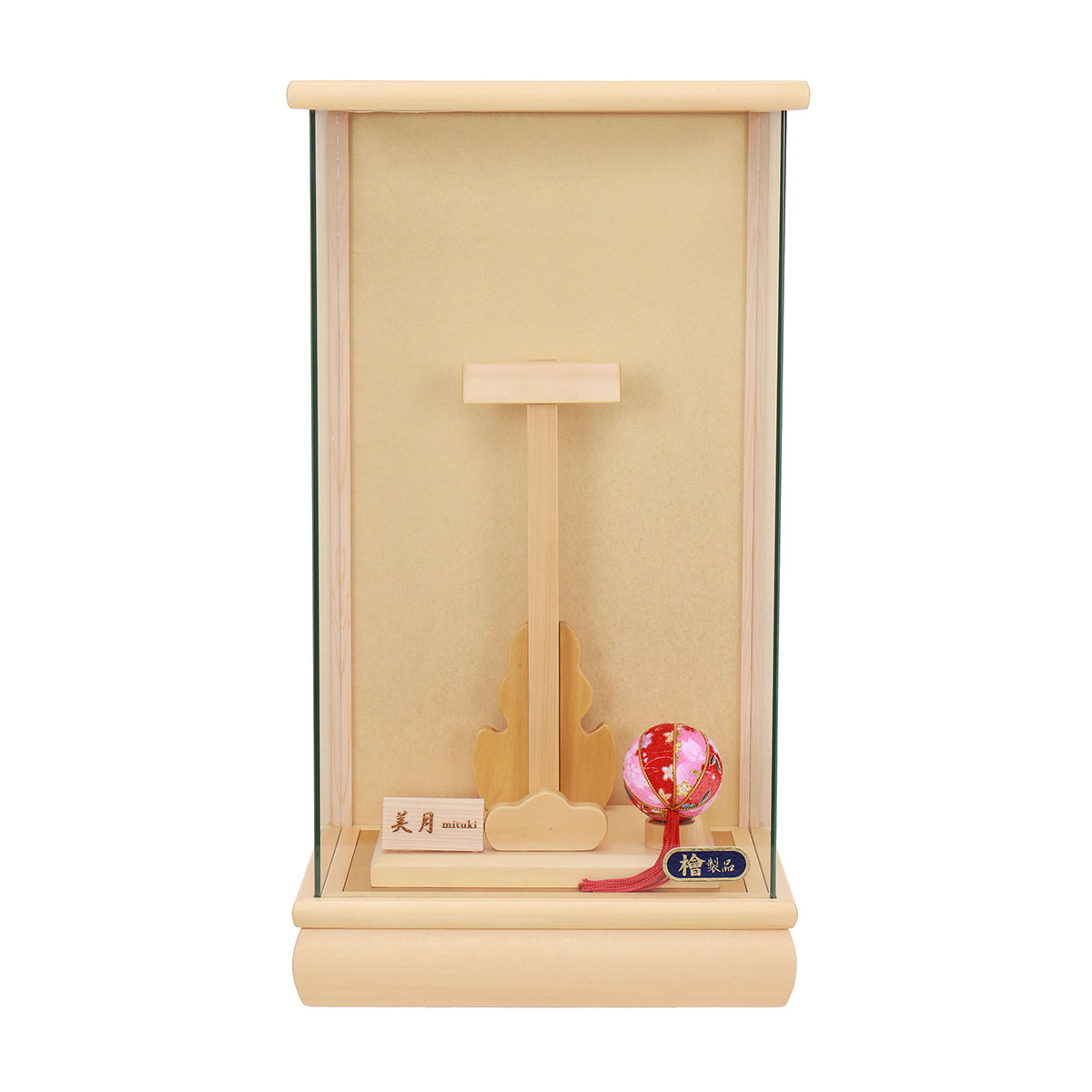 羽子板 初正月 羽子板用ケース 10号 美月 檜 かぶせ パノラマガラス 10号羽子板用 HGF-1114-10-951 <br>おしゃれ インテリア かわいい 初節句 女の子 お正月飾り 羽子板専用 ケースのみ 羽子板専用ケース