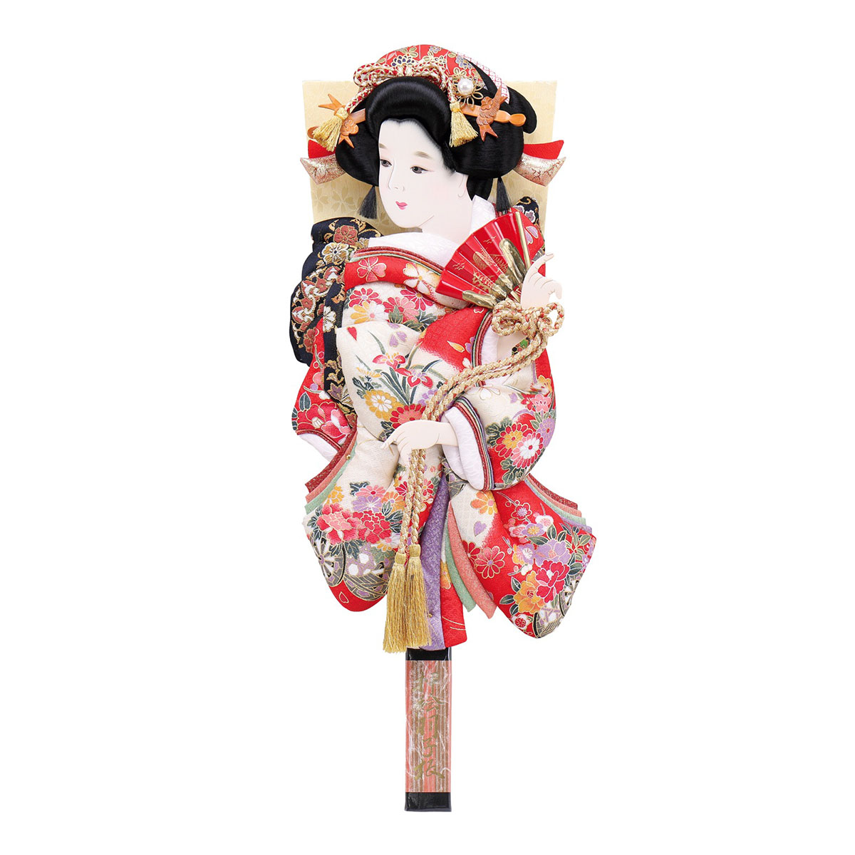 羽子板 初正月 羽子板のみ 15号 夢さくら 道成寺 金彩押絵羽子板 HGF-1011-15-702 おしゃれ インテリア かわいい 初節句 女の子 お正月飾り 羽子板単品 ケース別売り 羽子板のみ 押絵羽子板
