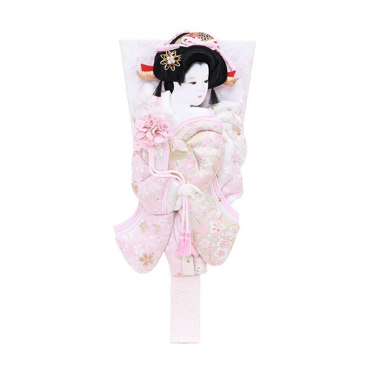 羽子板 初正月 羽子板のみ 10号 清香 花飾り 金襴押絵羽子板 HGF-1014-10-666 おしゃれ インテリア かわいい 初節句 女の子 お正月飾り ミニサイズ 羽子板単品 ケース別売り 羽子板のみ 押絵羽子板