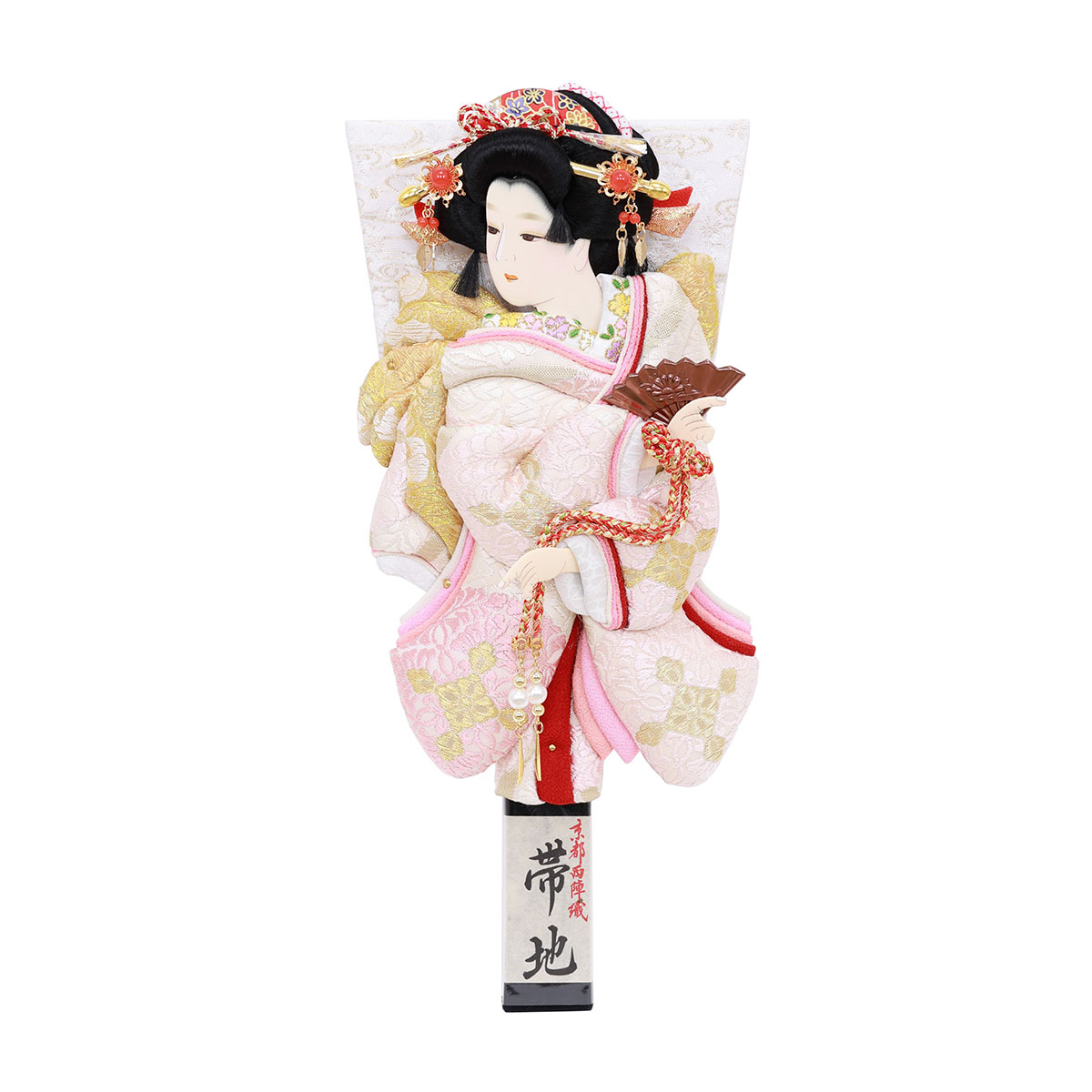 羽子板 初正月 羽子板のみ 10号 帯地和花 道成寺 京都西陣織正絹帯地 押絵羽子板 HGF-1014-10-702 おしゃれ インテリア かわいい 初節句 女の子 お正月飾り ミニサイズ 羽子板単品 ケース別売り 羽子板のみ 押絵羽子板