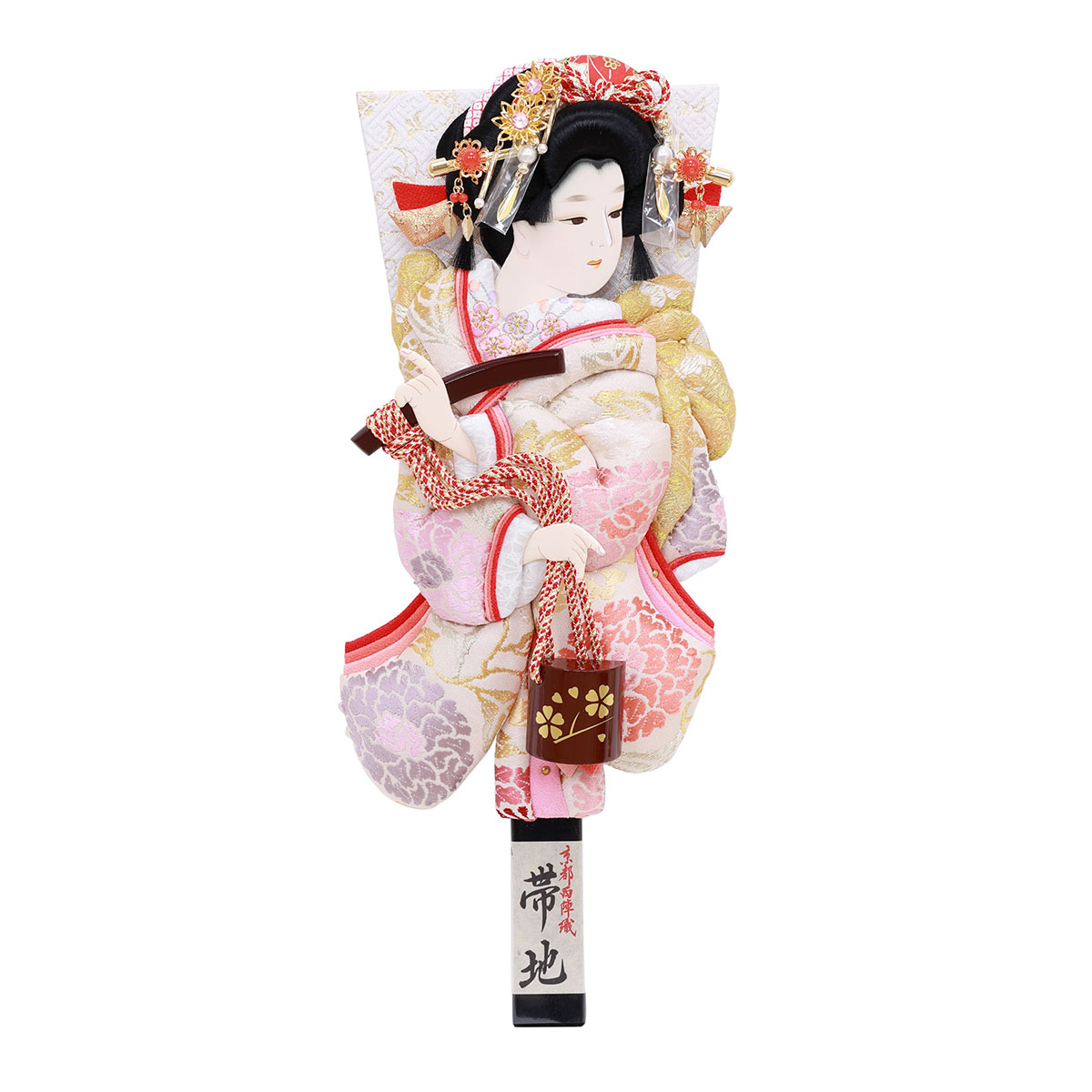 羽子板 初正月 羽子板のみ 13号 帯地明日香 汐汲 京都西陣織正絹帯地 押絵羽子板 HGF-1014-13-764 おしゃれ インテリア かわいい 初節句 女の子 お正月飾り 羽子板単品 ケース別売り 羽子板のみ 押絵羽子板