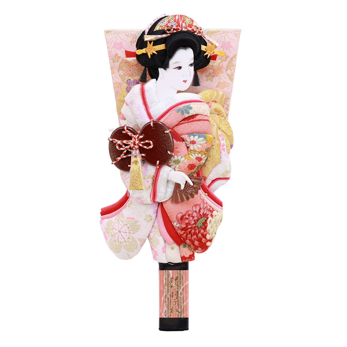 羽子板 初正月 羽子板のみ 10号 姫振袖 浅妻 金襴/縮緬 押絵羽子板 HGF-1027-10-953 おしゃれ インテリア かわいい 初節句 女の子 お正月飾り ミニサイズ 羽子板単品 ケース別売り 羽子板のみ 押絵羽子板