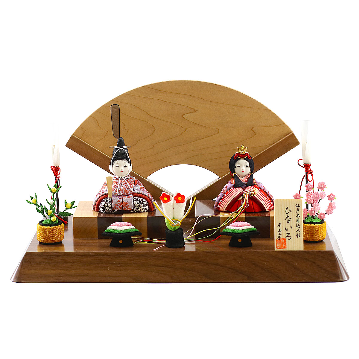 直送商品 木目込人形飾り 木目込み コンパクト 東玉 雛人形 ひないろ ミニ 小さい ひな人形 木目込人形飾り 雛 インテリア おしゃれ かわいい ひな人形 お雛様 Hntg Hi D W13おひなさま 飾り台 扇型屏風 高級木材使用 親王飾り 木目込み 淡藤 正絹 Dgb Gov Bf