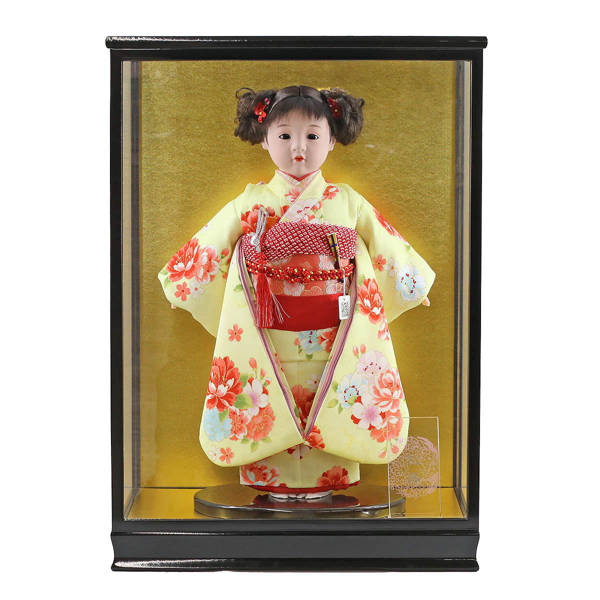 楽天市場】市松人形 松寿作 市松人形 金彩京友禅 お印 松寿 ICMY